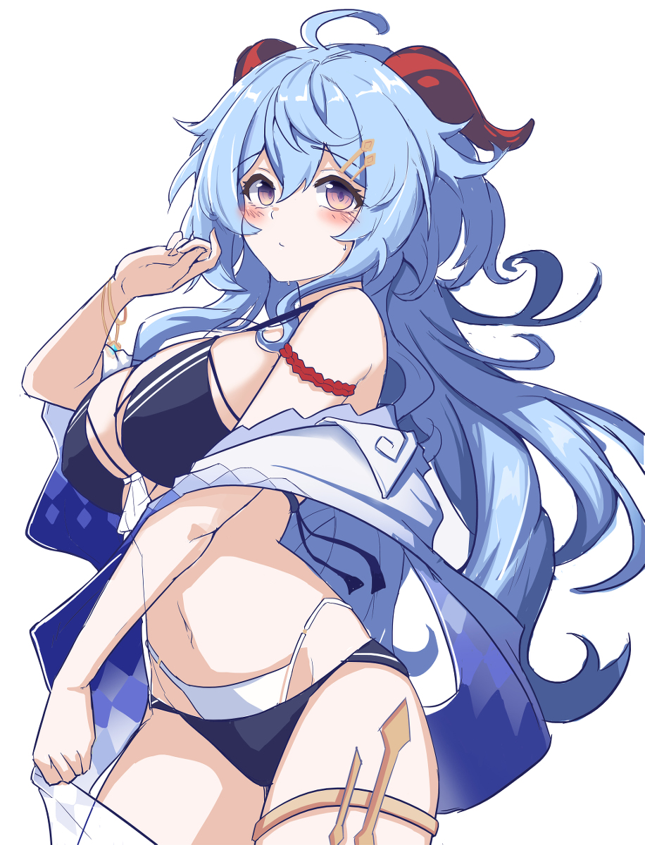 This is a pixiv picture whose title is 原神泳装.