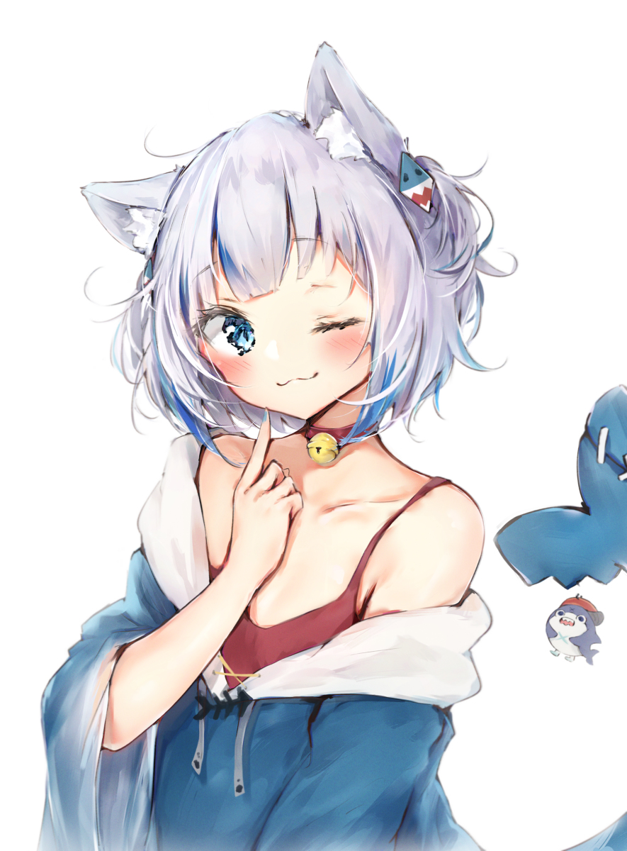 This is a pixiv picture whose title is Gura🐱.