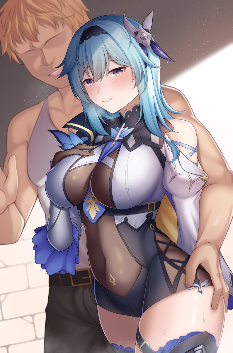 This is a pixiv picture whose title is Eula Hangout Event.