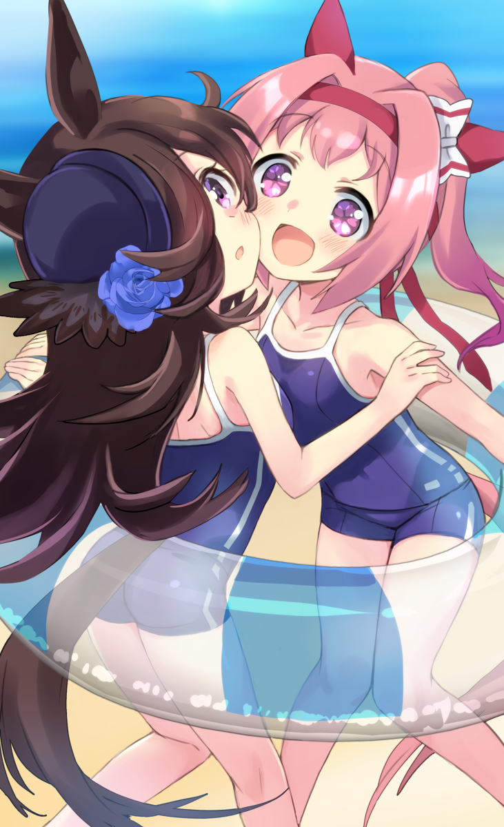 This is a pixiv picture whose title is 夏合宿ウラライス！.