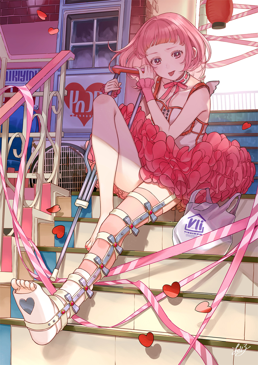 This is a pixiv picture whose title is フラミンゴシティ.