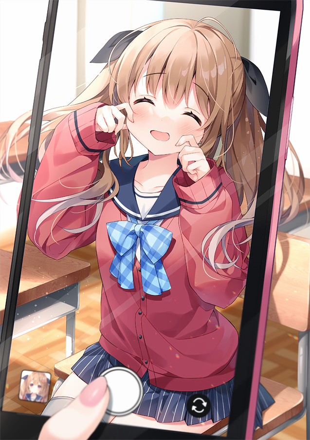 This is a pixiv picture whose title is そうやってすぐ変顔しようとする～.