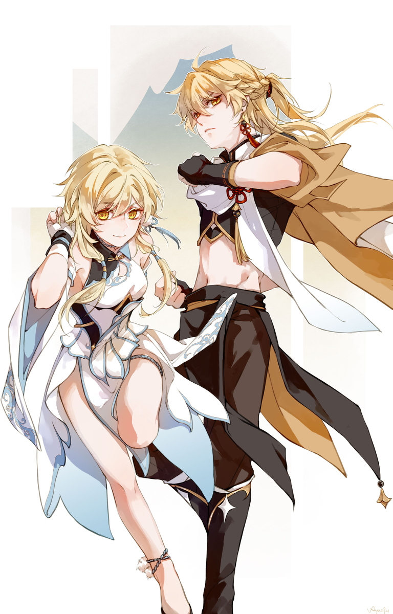 This is a pixiv picture whose title is 兄妹.