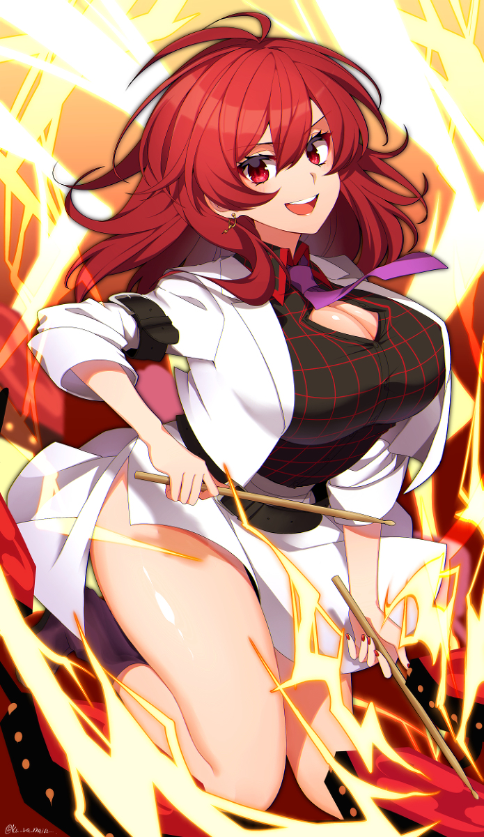 This is a pixiv picture whose title is 堀川雷鼓.