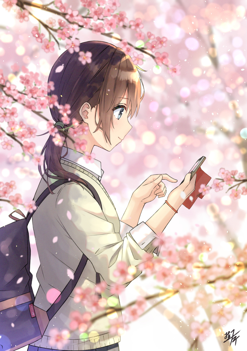 This is a pixiv picture whose title is 春の1枚.