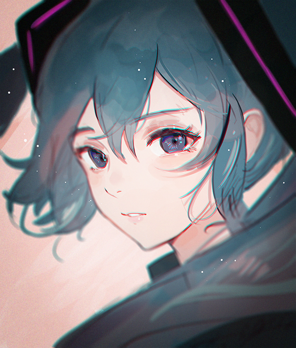 This is a pixiv picture whose title is 미쿠初音ミク 낙서.