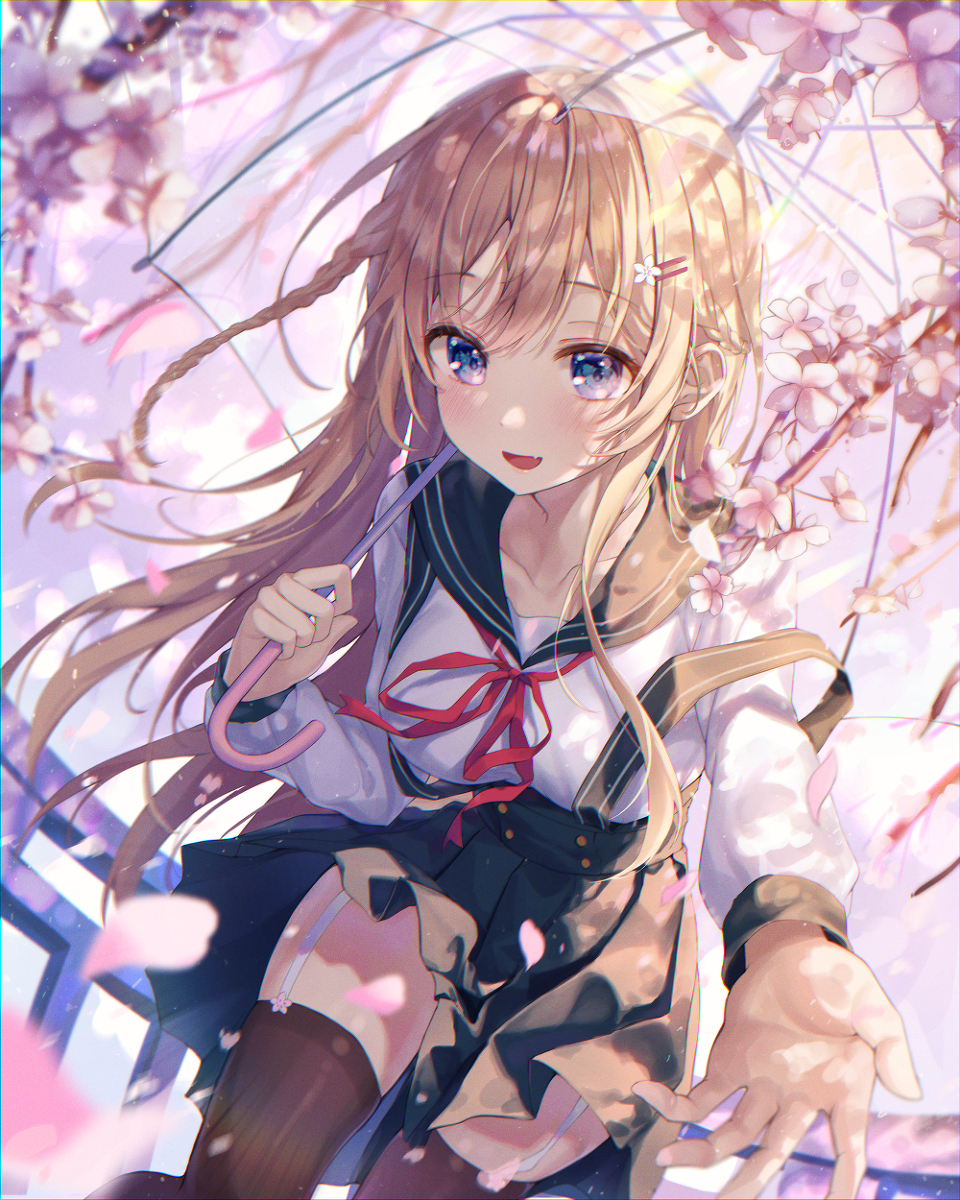 This is a pixiv picture whose title is 君に初めて会った春🌸.