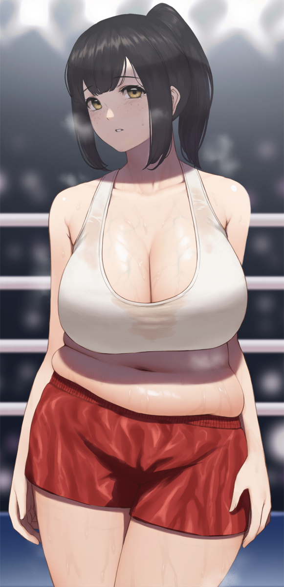 This is a pixiv picture whose title is ボクシング娘.