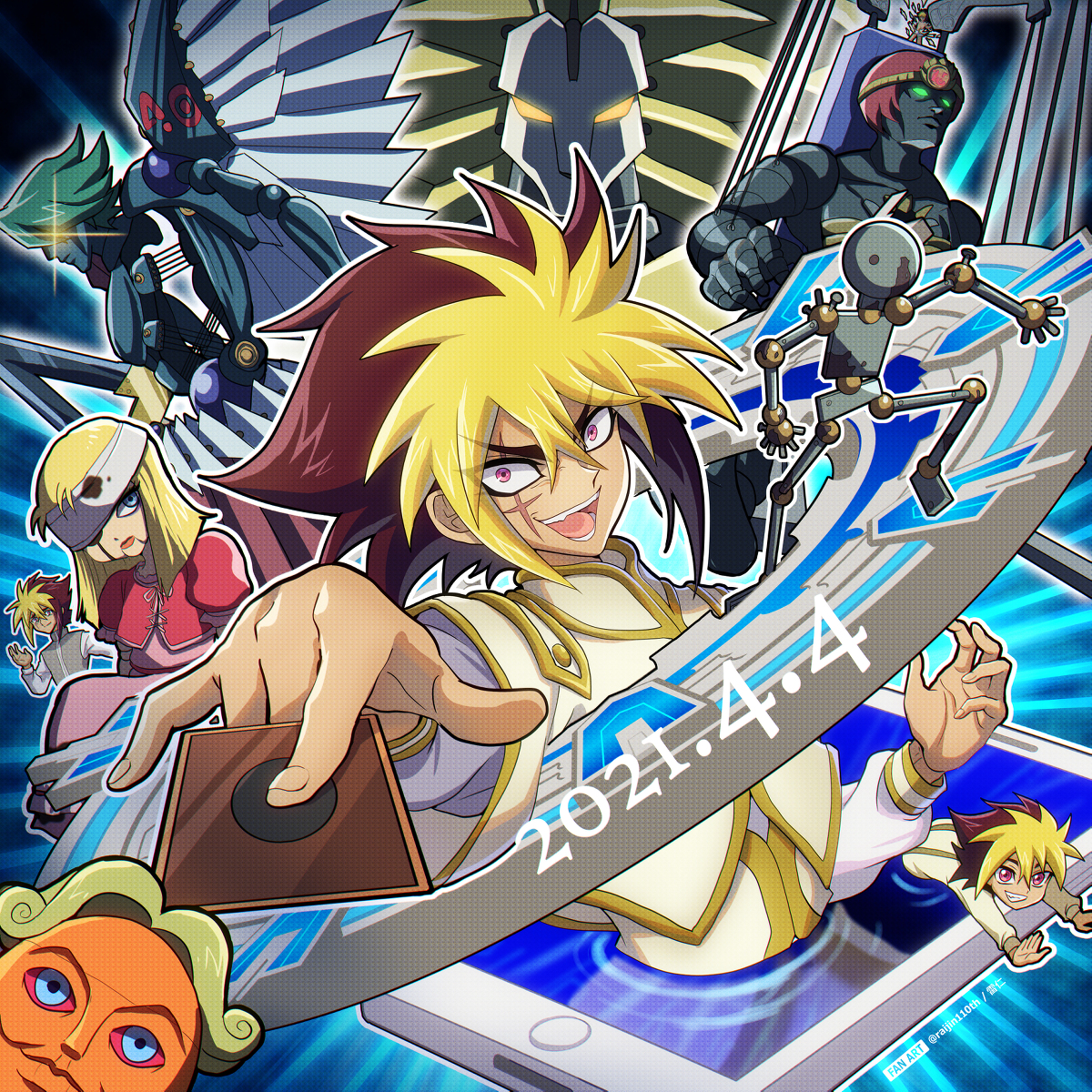 This is a pixiv picture whose title is 祝！Ⅳデュエルリンクス参戦！.