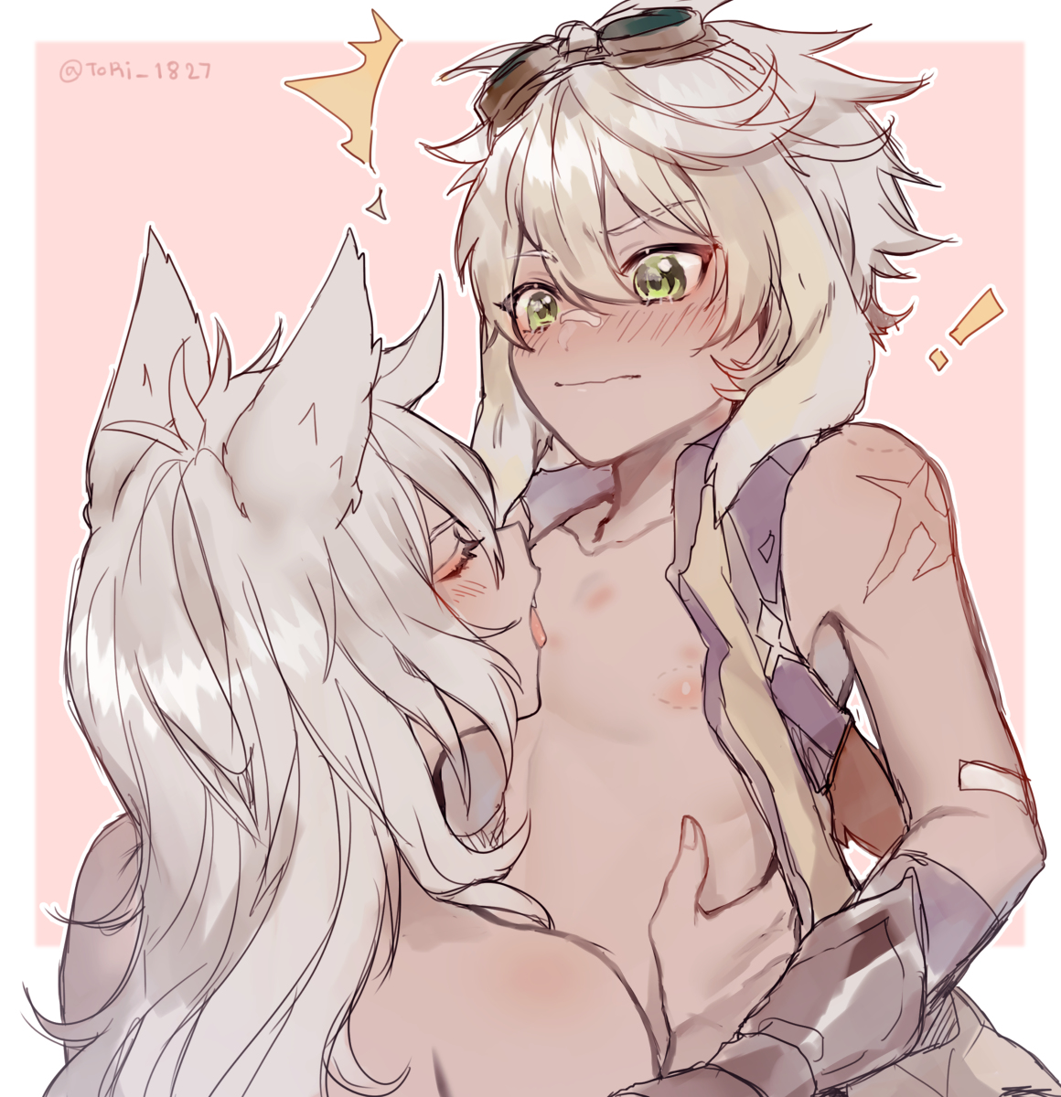 This is a pixiv picture whose title is 🐺👍 RazorXBennett.