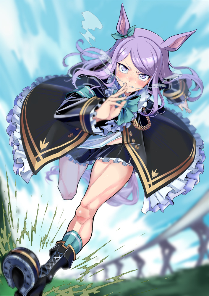 This is a pixiv picture whose title is ウマ娘の美脚！！.