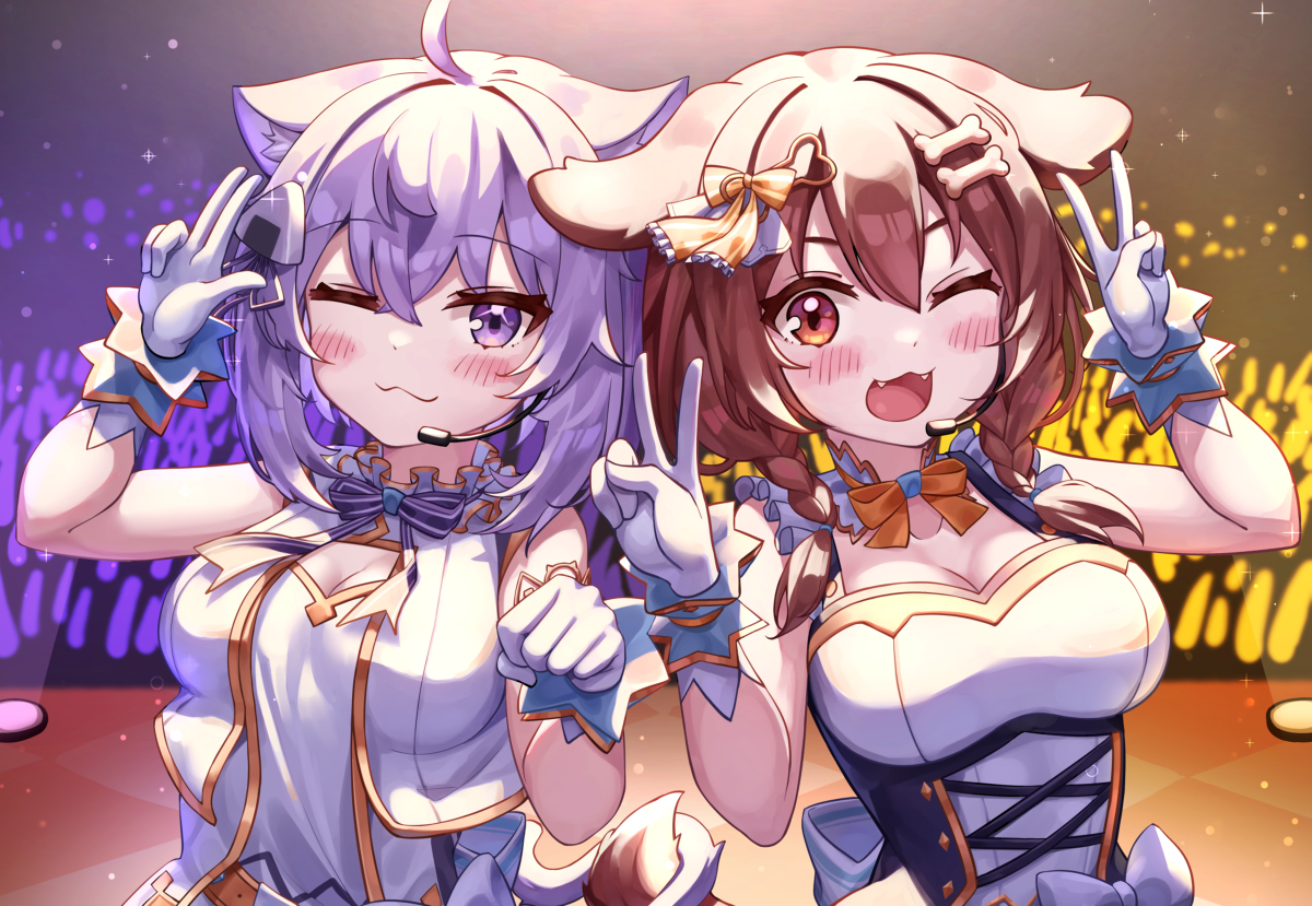 This is a pixiv picture whose title is おかころ２周年おめでと！.