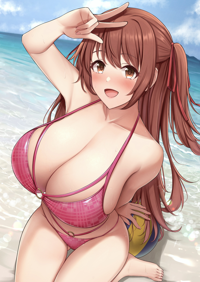 This is a pixiv picture whose title is 水着桜井望ちゃん.