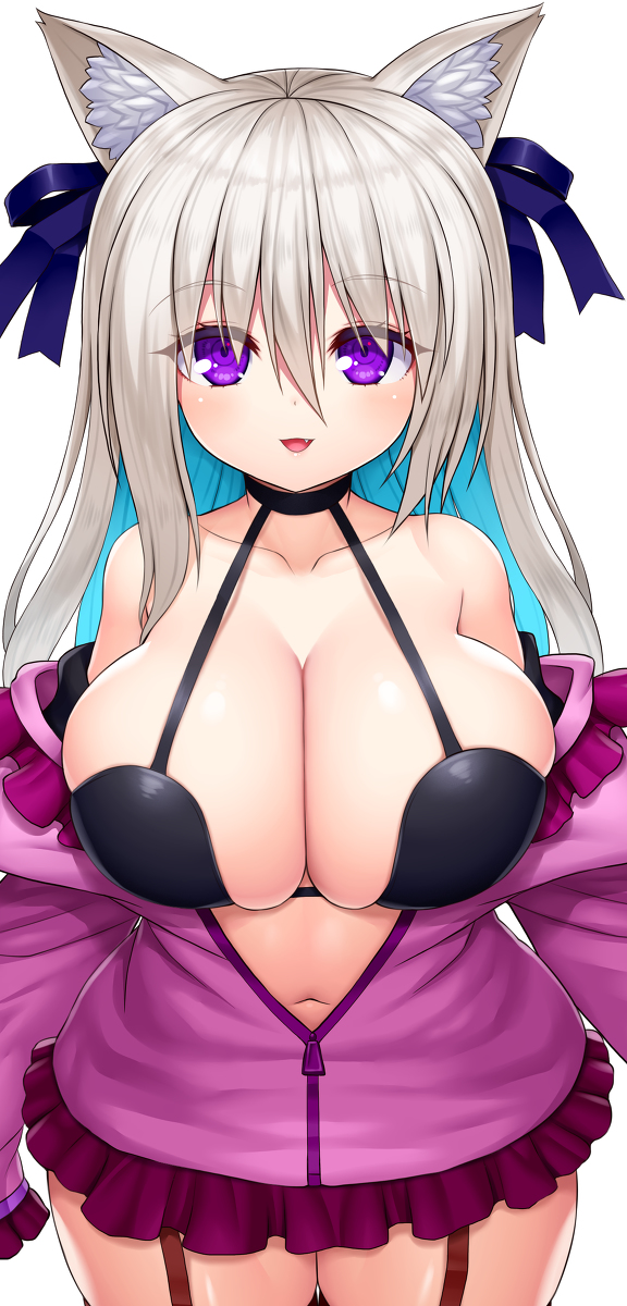 This is a pixiv picture whose title is 銀髪けも耳.