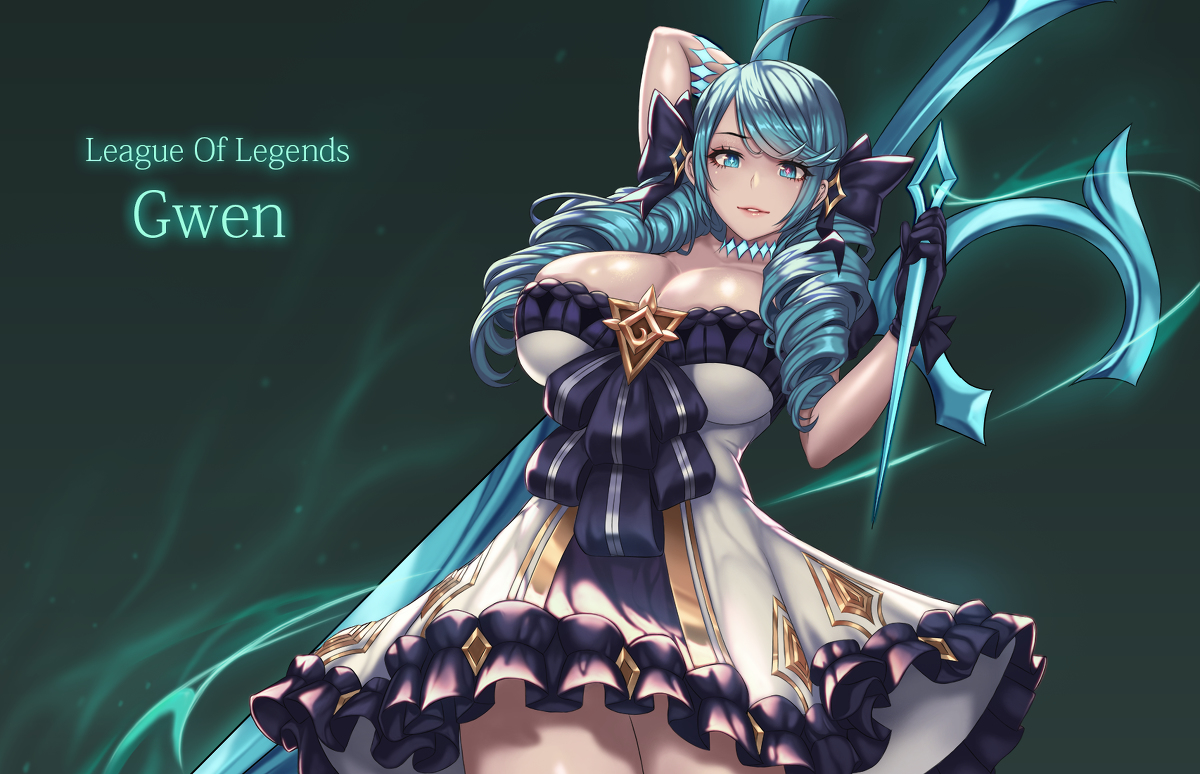 This is a pixiv picture whose title is league of legends :  Gwen.