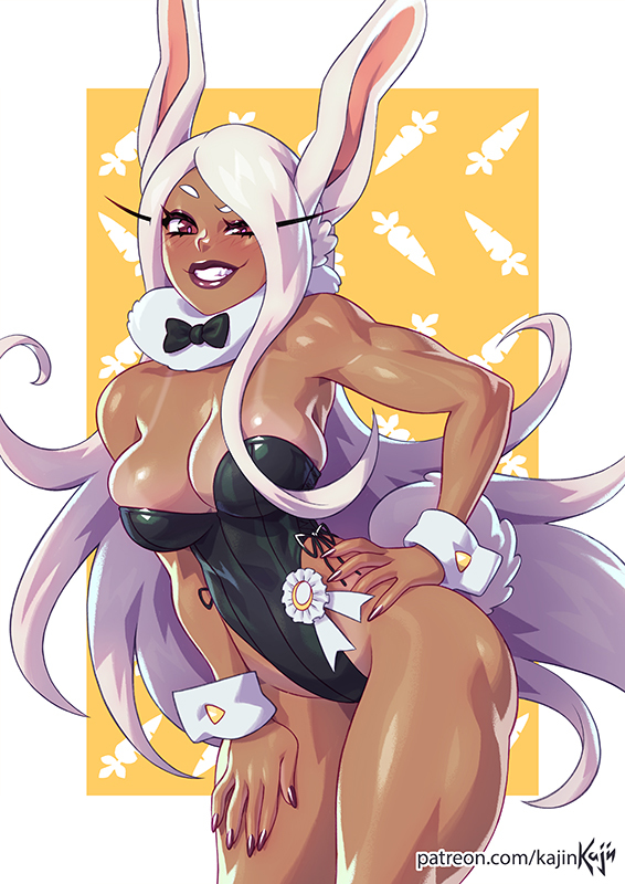 This is a pixiv picture whose title is Miruko Bunny Girl.