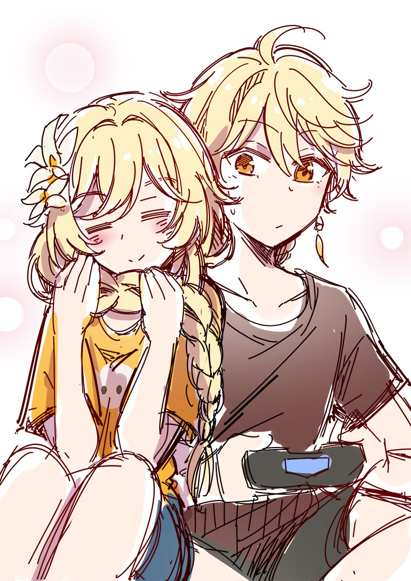 This is a pixiv picture whose title is 空萤贴贴！.