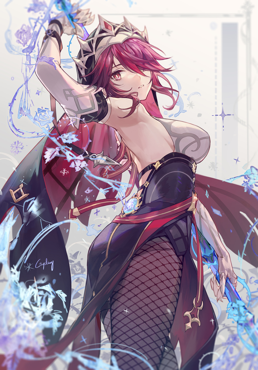This is a pixiv picture whose title is ロサリア.