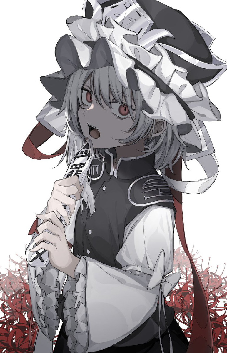 This is a pixiv picture whose title is アルビノ映姫様.