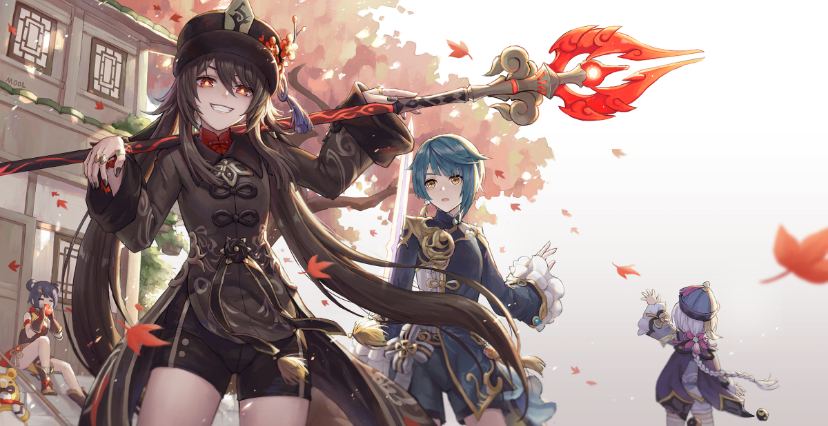This is a pixiv picture whose title is 四人.
