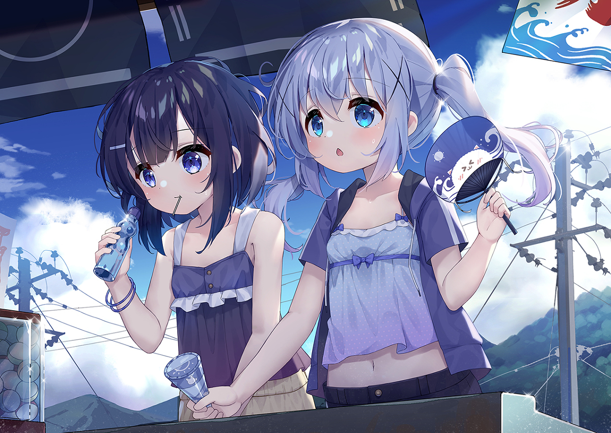 This is a pixiv picture whose title is 夏のアイスクリーム屋.