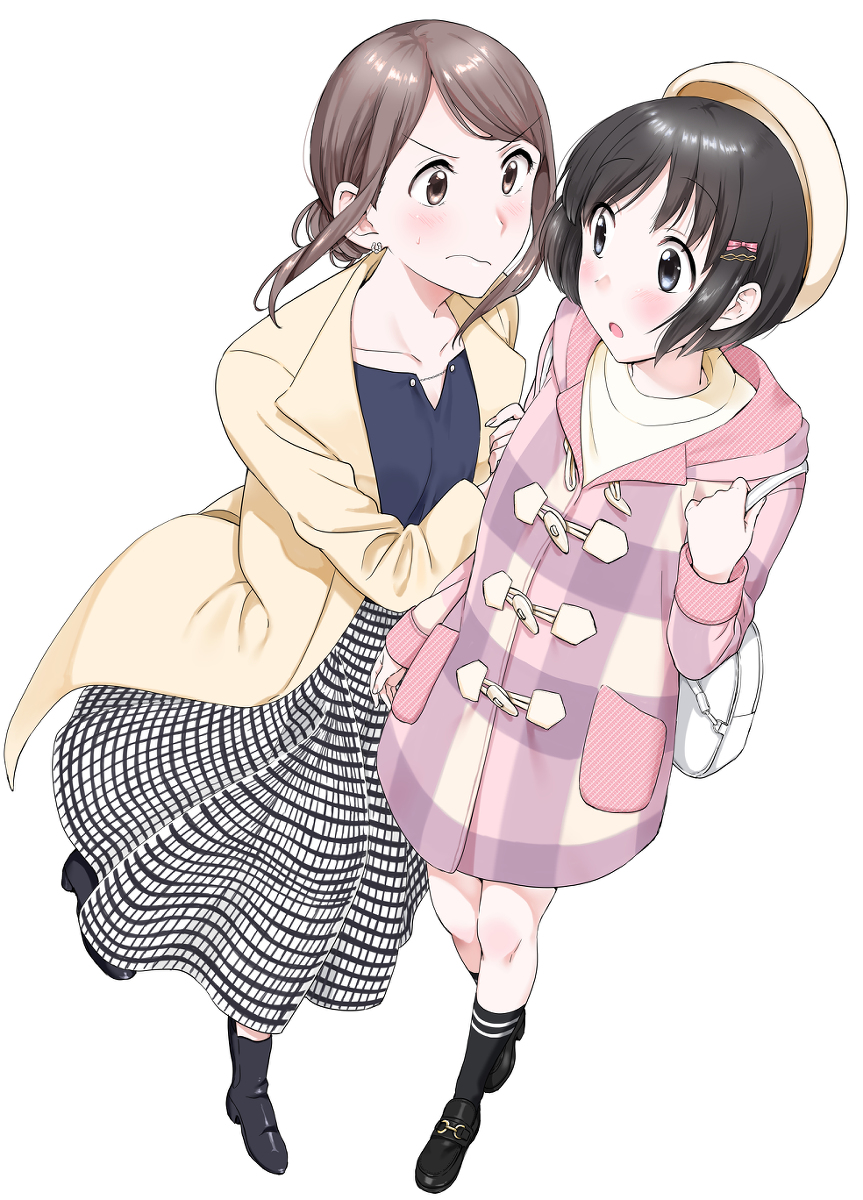 This is a pixiv picture whose title is 神絵師JKとOL腐女子３巻表紙.