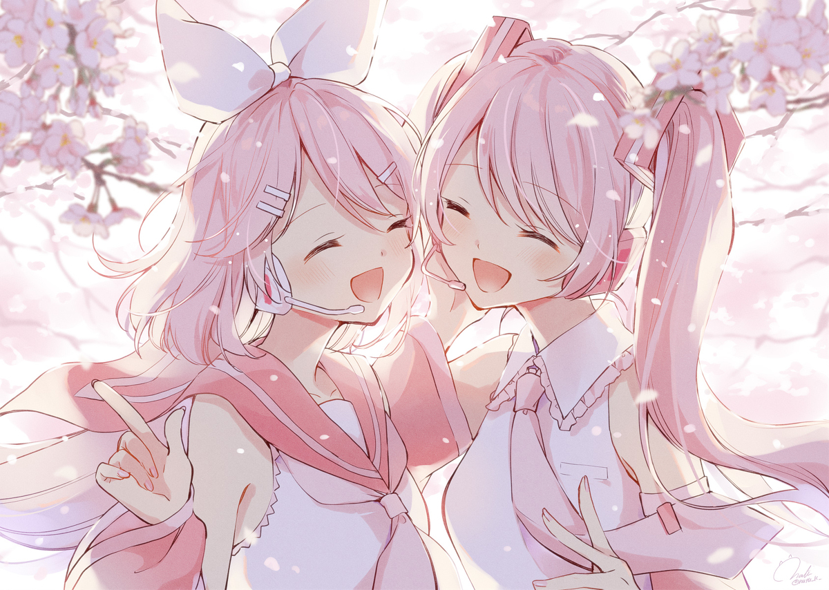 This is a pixiv picture whose title is 春の歌.