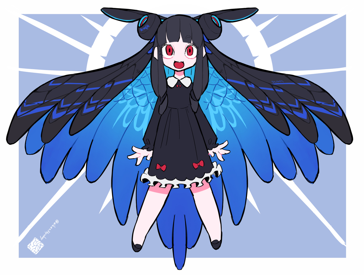 This is a pixiv picture whose title is 反重力.