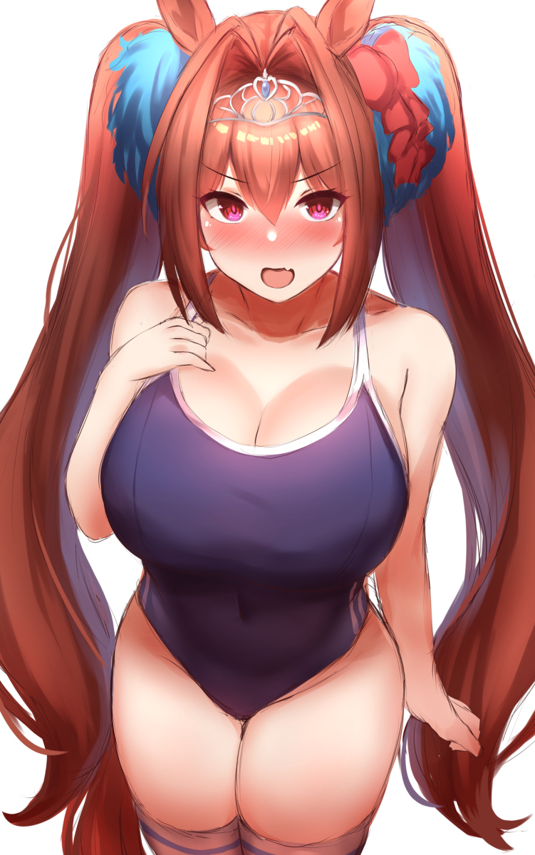 This is a pixiv picture whose title is 水着ダイワスカーレット.
