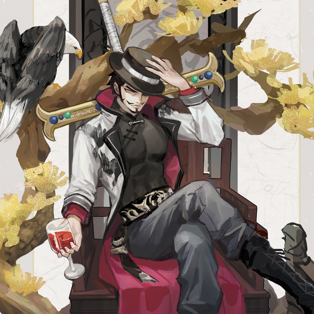 This is a pixiv picture whose title is Mihawk.