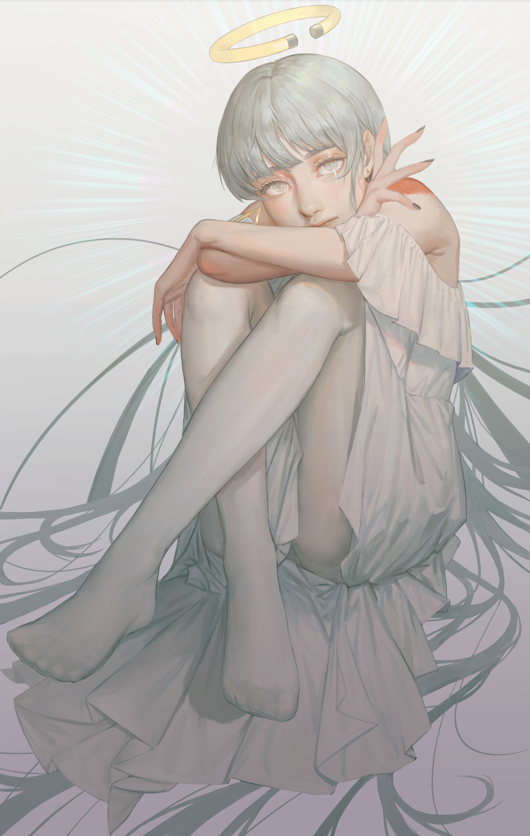 This is a pixiv picture whose title is ぴえん.