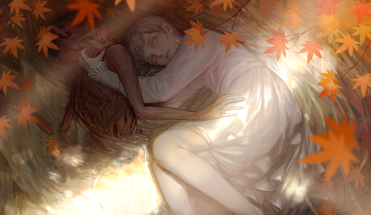 This is a pixiv picture whose title is 秋.