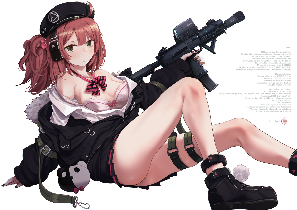 This is a pixiv picture whose title is MP7.