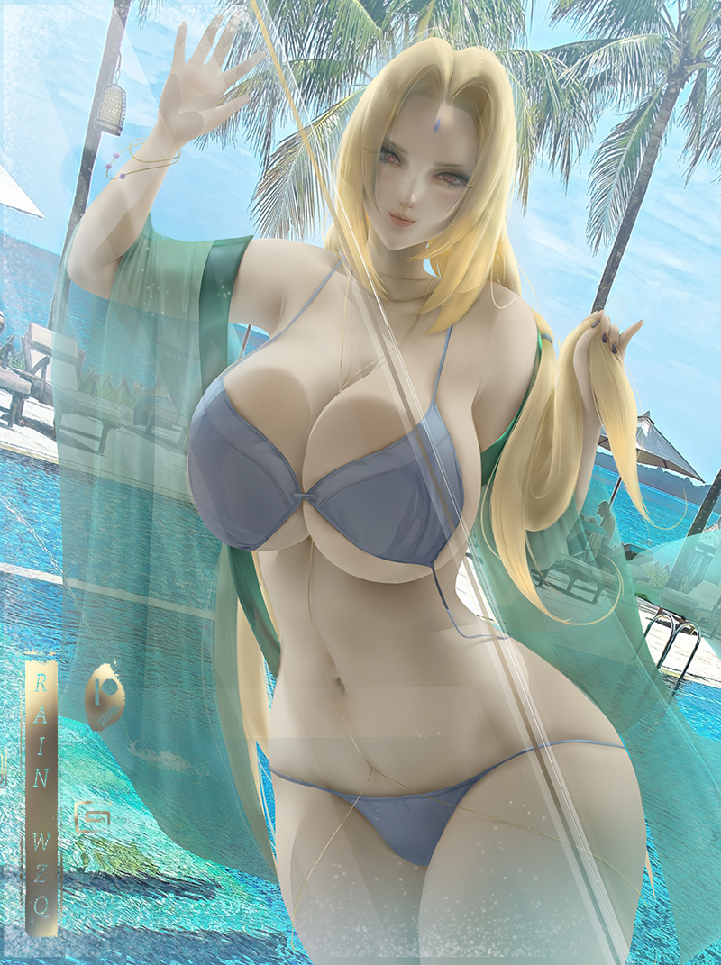 This is a pixiv picture whose title is 綱手 Tsunade Pinup.