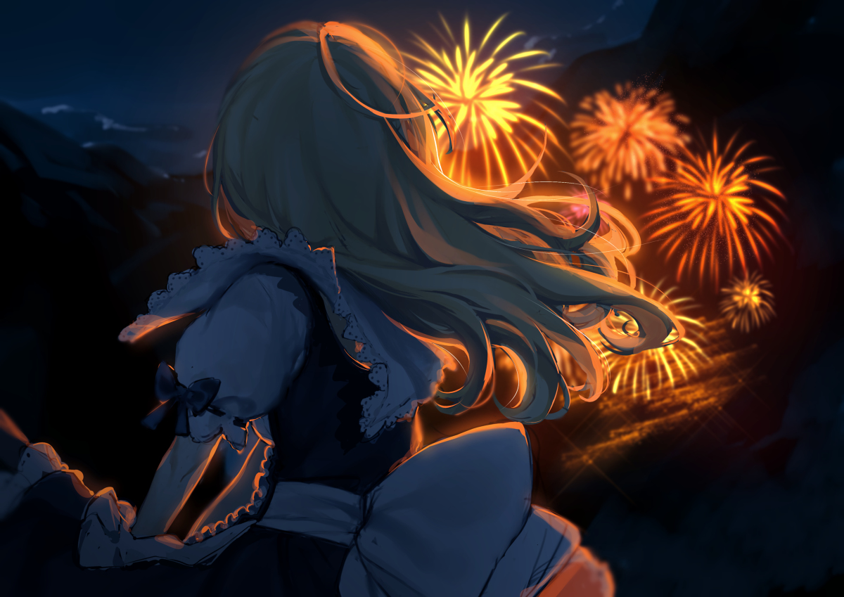 This is a pixiv picture whose title is 夜行.