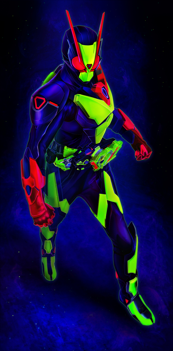 This is a pixiv picture whose title is 仮面ライダーゼロツー.