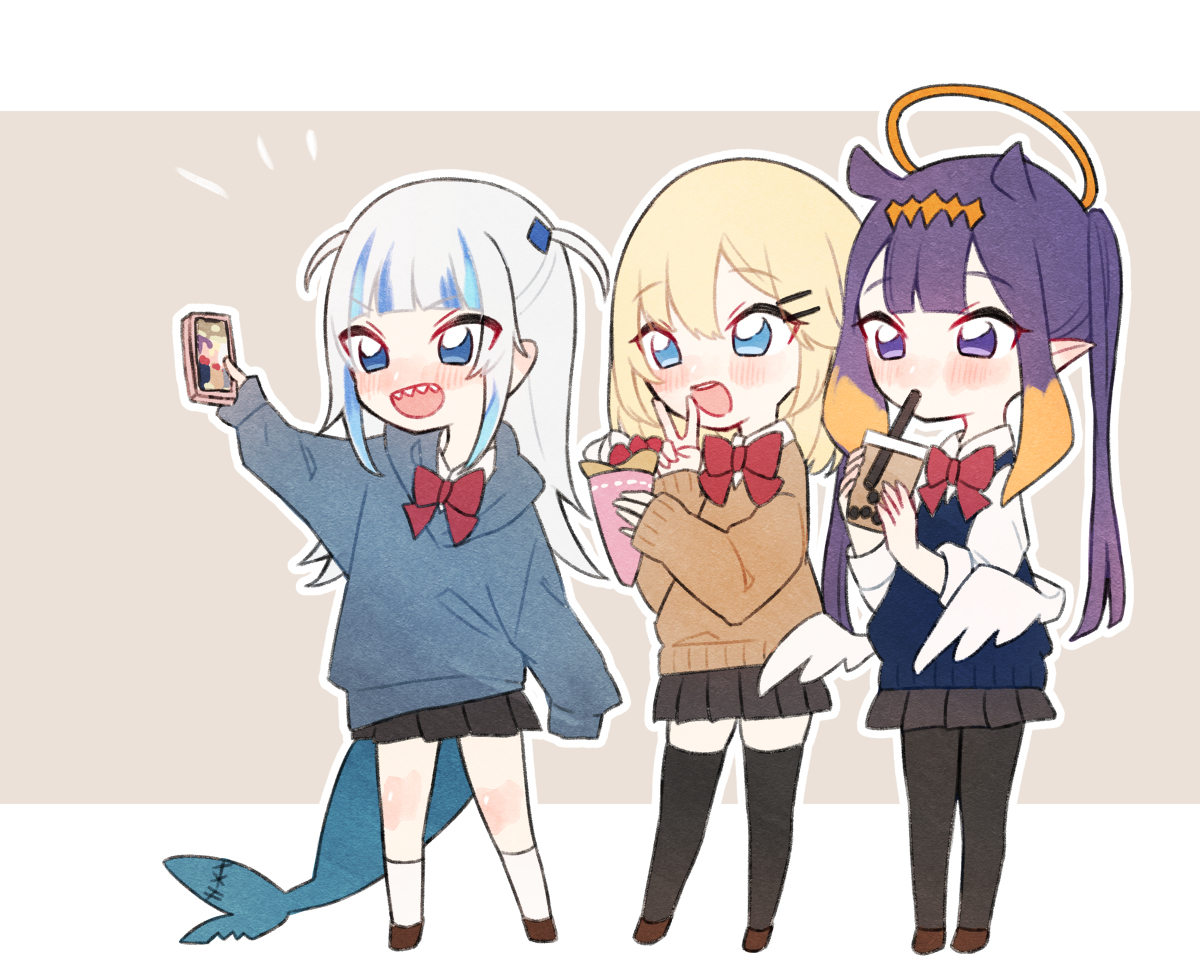 This is a pixiv picture whose title is 🤳✌️.