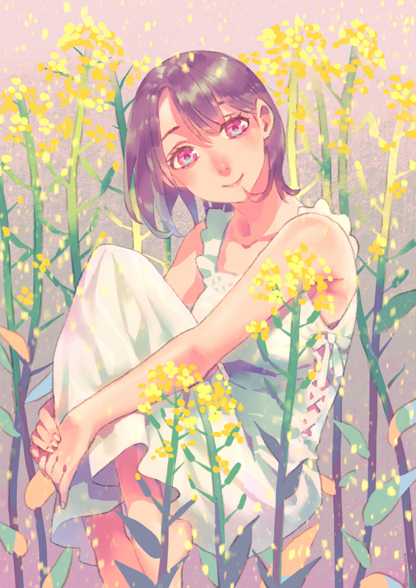 This is a pixiv picture whose title is 春菜.