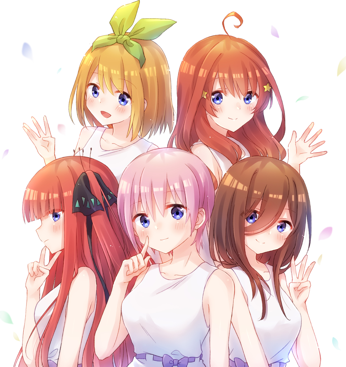 This is a pixiv picture whose title is 五等分の花嫁∬.