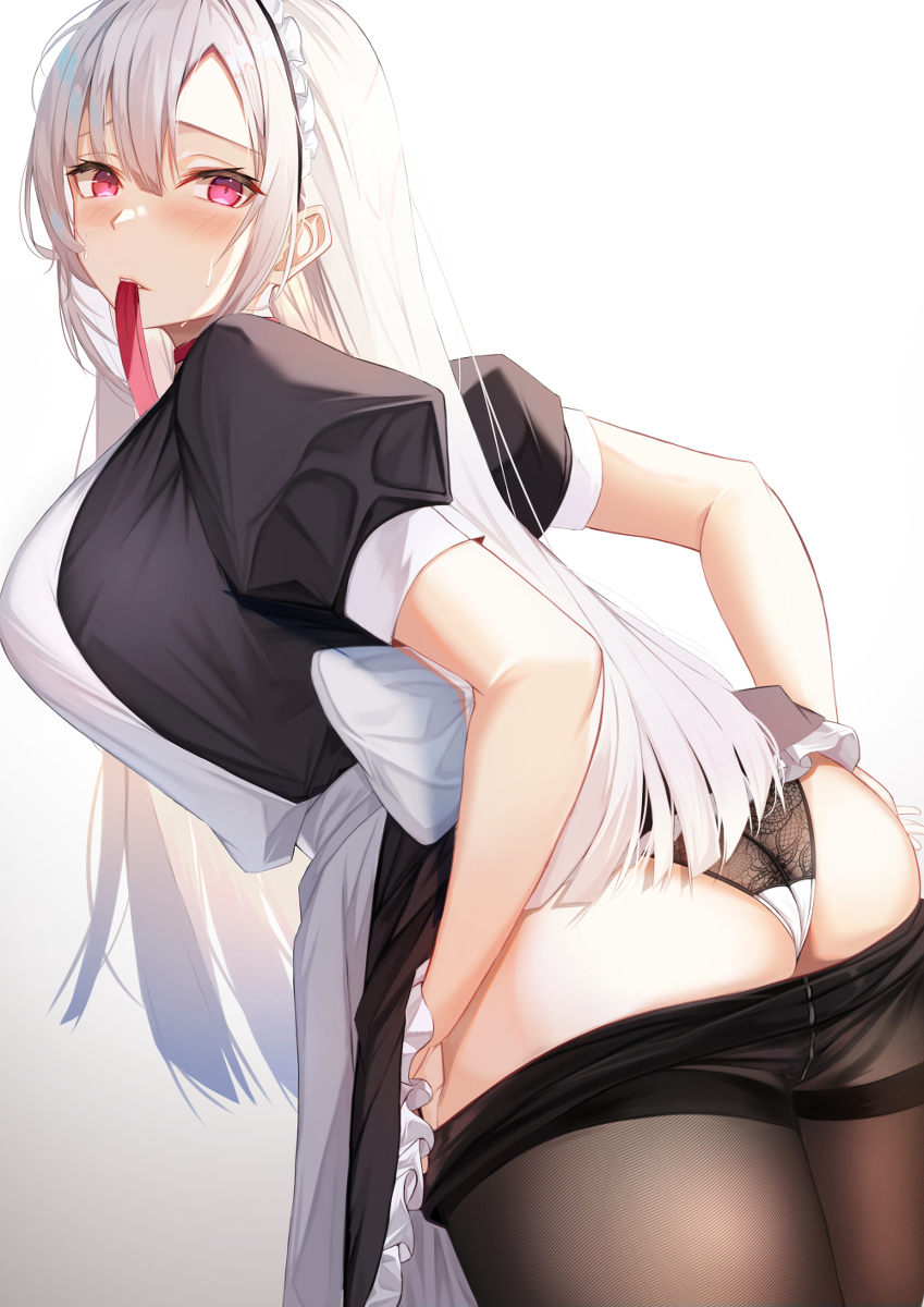 This is a pixiv picture whose title is めいどちゃん.