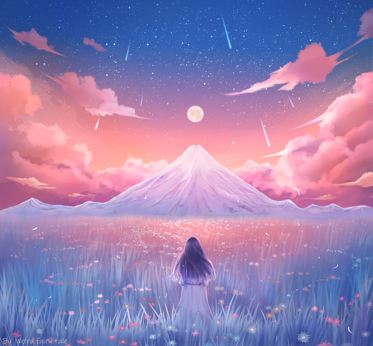 This is a pixiv picture whose title is 少女梦境.