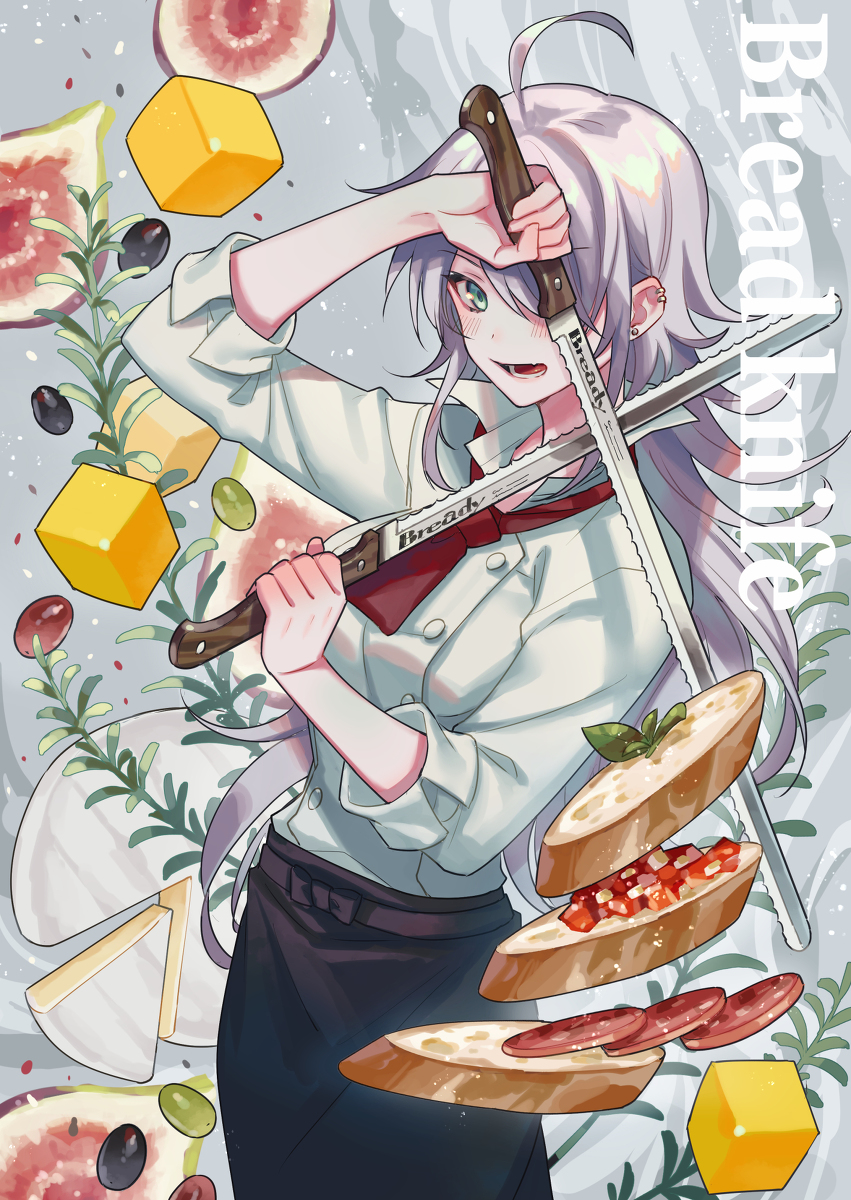 This is a pixiv picture whose title is パン切り包丁.