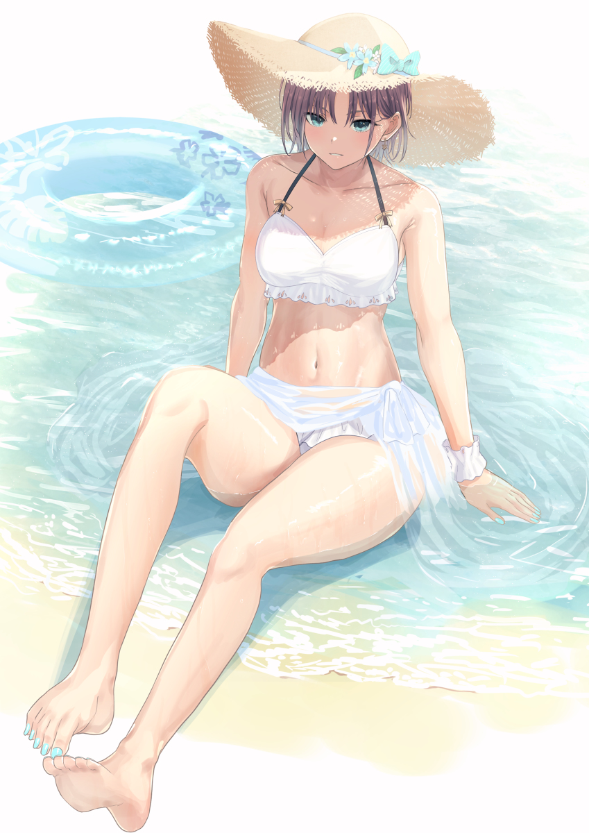 This is a pixiv picture whose title is 水着 透.