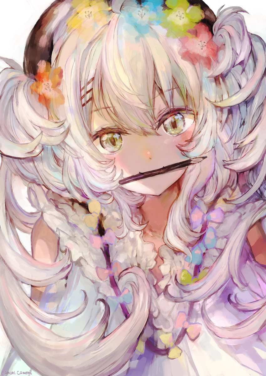 This is a pixiv picture whose title is いろをさがして.