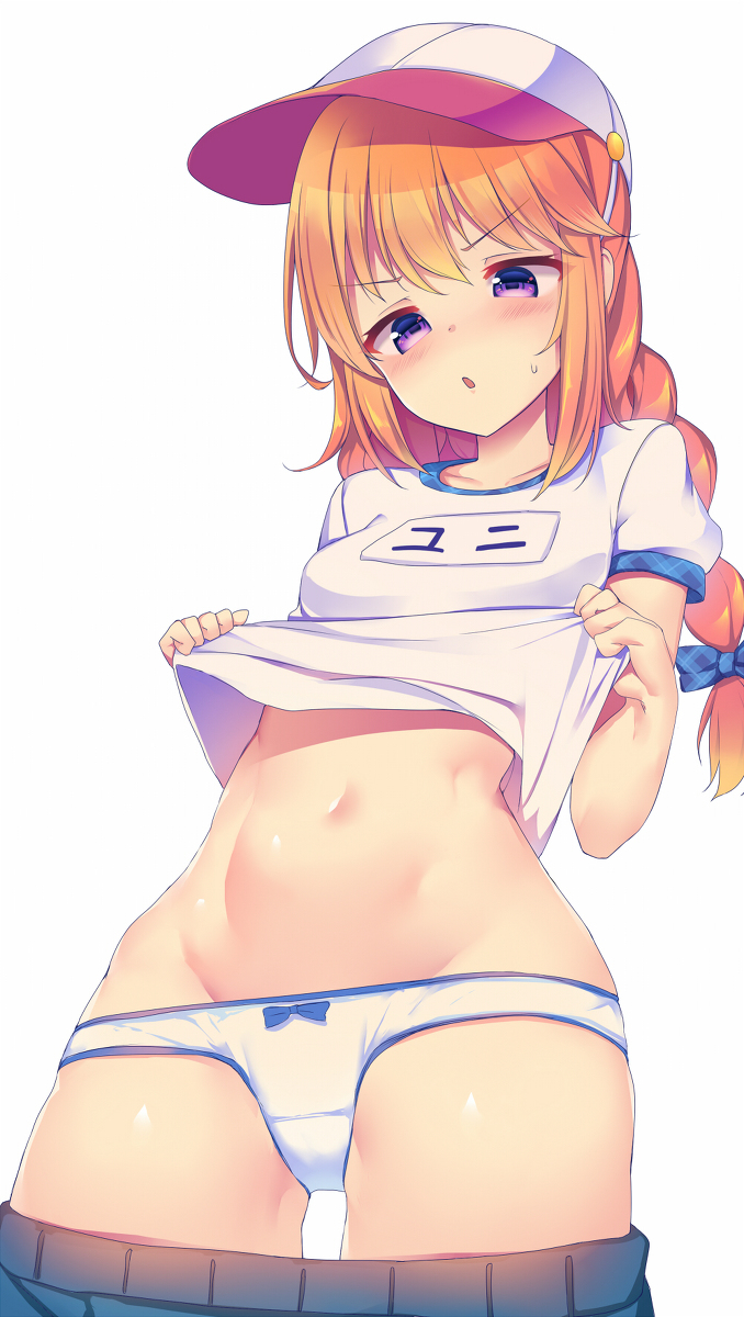 This is a pixiv picture whose title is お腹を見せてくれるユニちゃん（18）.