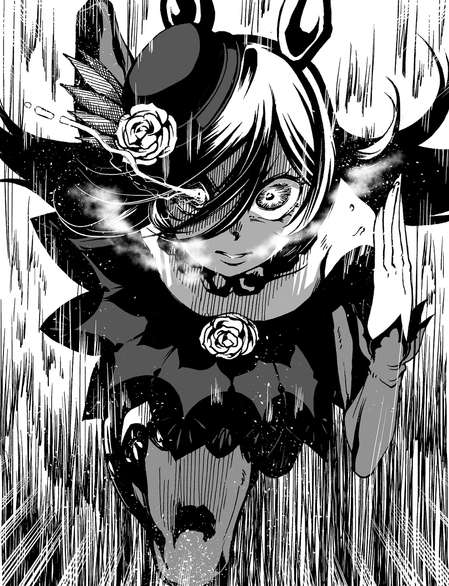 This is a pixiv picture whose title is 碧薔薇の追跡者.