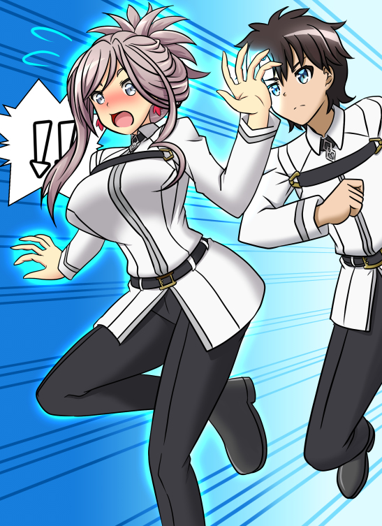 This is a pixiv picture whose title is ぐだ男サーヴァント化.