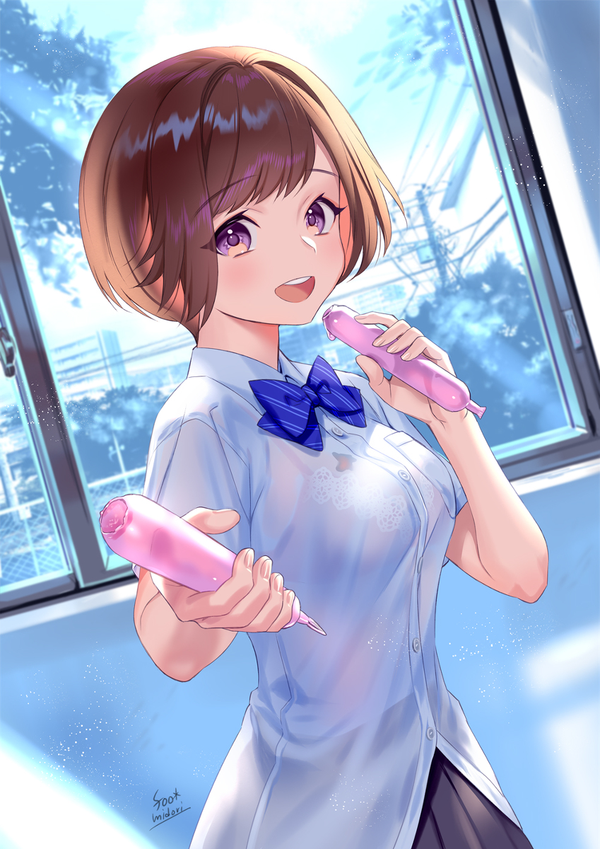 This is a pixiv picture whose title is 半分あげるよ.