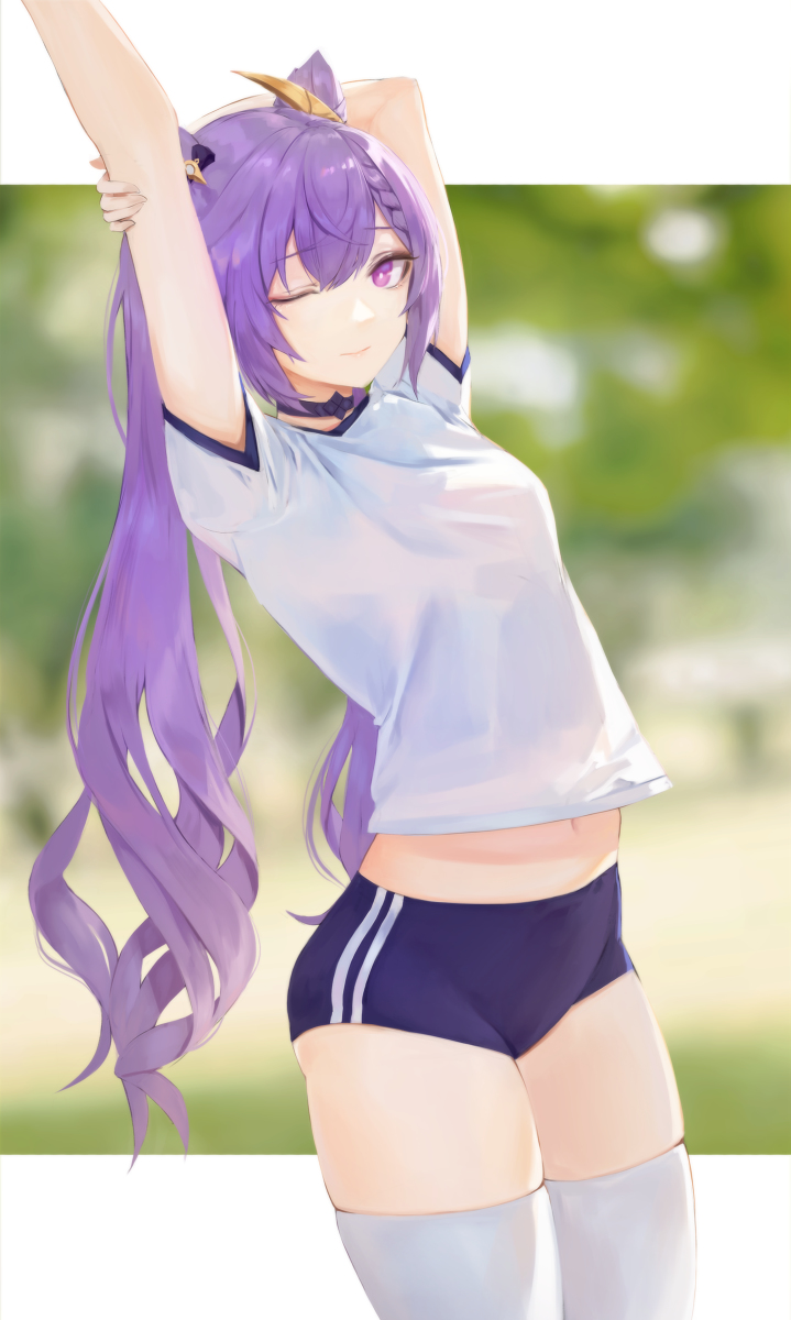 This is a pixiv picture whose title is 刻晴.