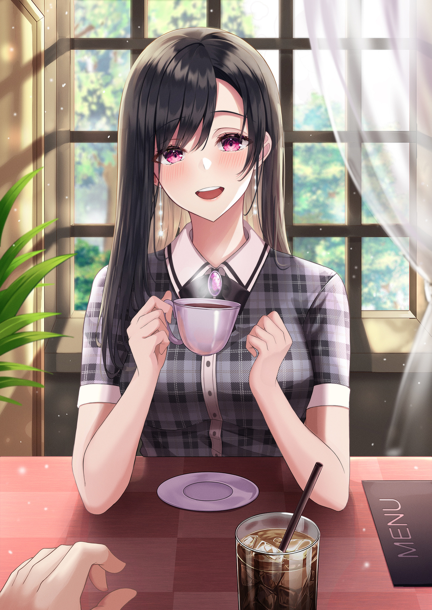 This is a pixiv picture whose title is コーヒーの香りがいいですね.